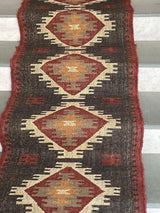 Tapis d'escalier Kilim tissé à la main, tapis d'escalier 
