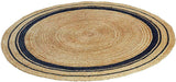 Rikki Braided Border Bohemian Natural fiber rugs