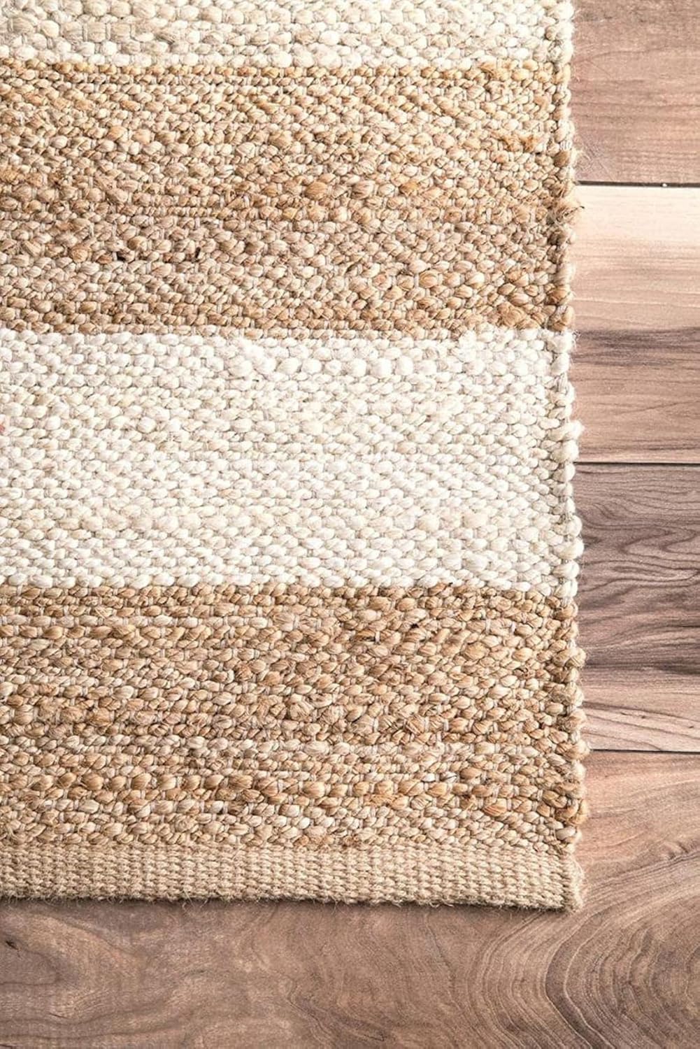 Indian Hand Woven White Hemp Rugs