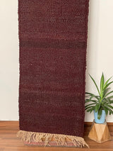 Traditional Wine Footboard entryway Rug Chic Victorian Hipster Kilim Rug