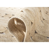 Braided Geometric Jute Rug – Handmade Kaelee Natural Fiber Area Rug