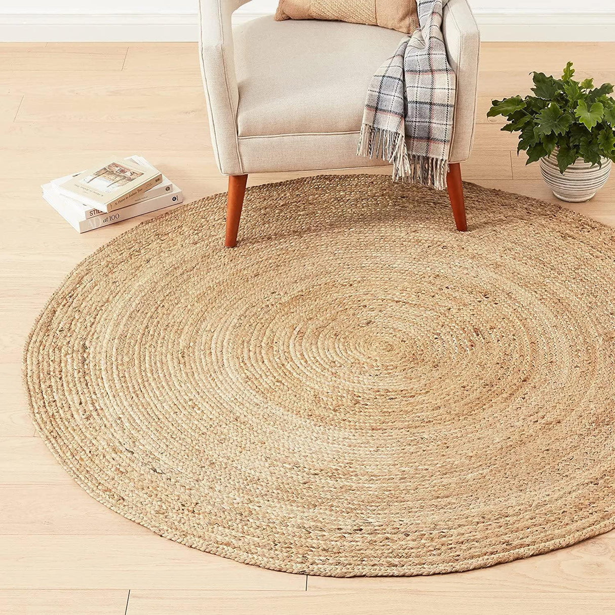 Gole Design Round Braided Carpet Rug