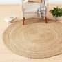 Round Braided Carpet Rug – Gole Design Area Rug for Living Room & Bedroom