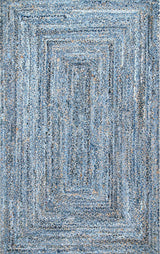 Eco-Friendly Denim Jute Rugs,Blue Carpet