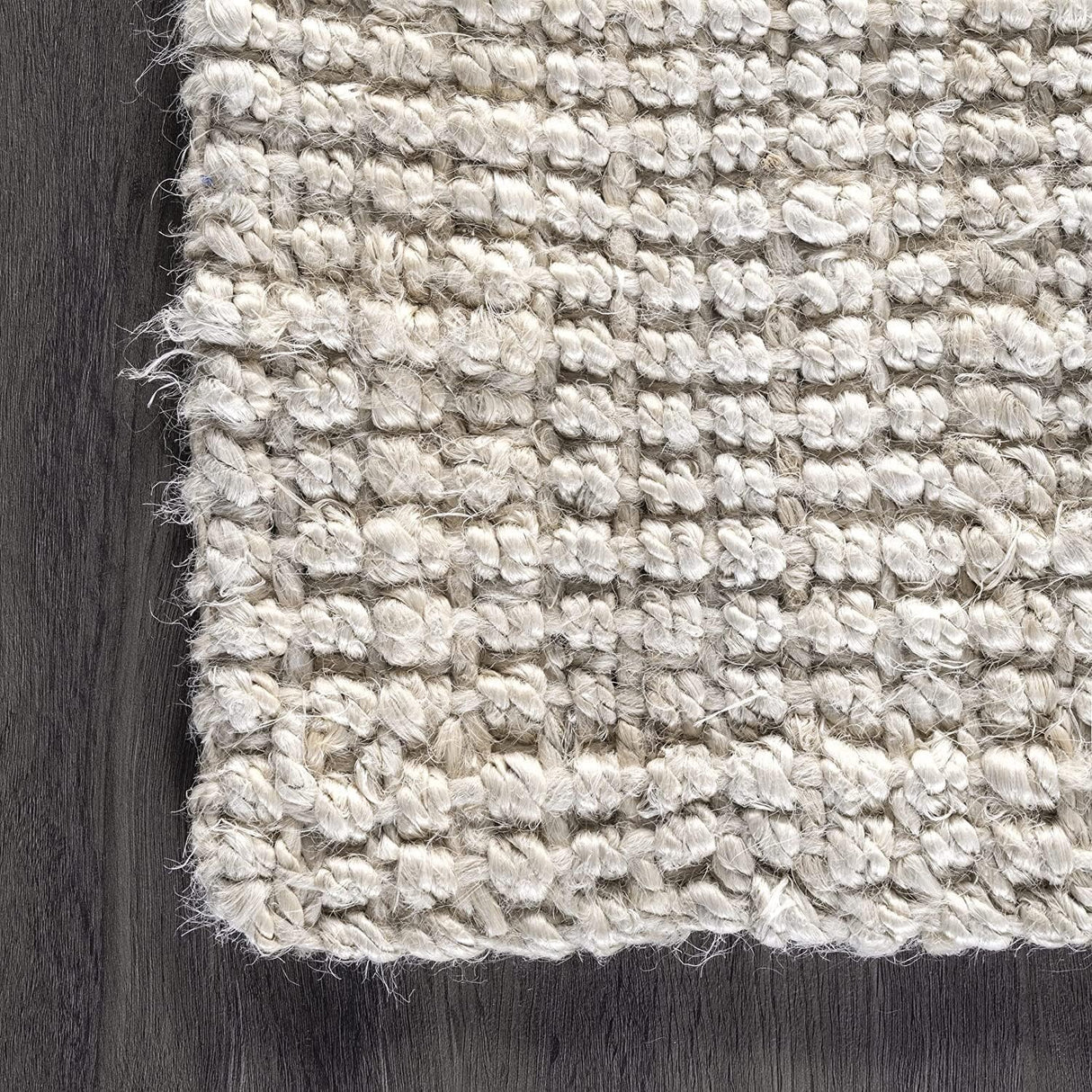 Hand Woven Ashli Handwoven Solid Jute Farmhouse, Boho Jute Carpets