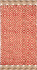 Hemp Area Rugs,Natural Fiber Indian Hand Woven Fuchsia Rug