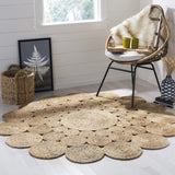 Handmade Boho Farmhouse Jute Carpet For Office