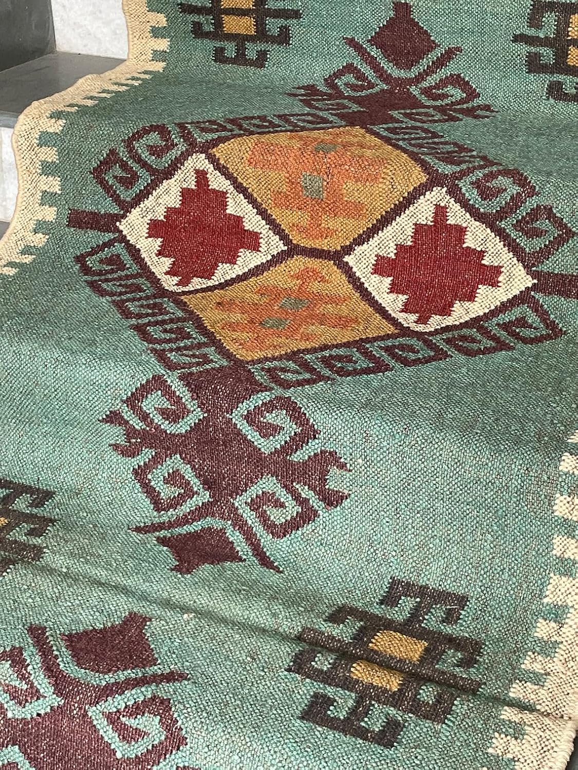 Hand Woven Kilim Stair Runner Rug, Eco-Friendly Stair Runners Rugs
