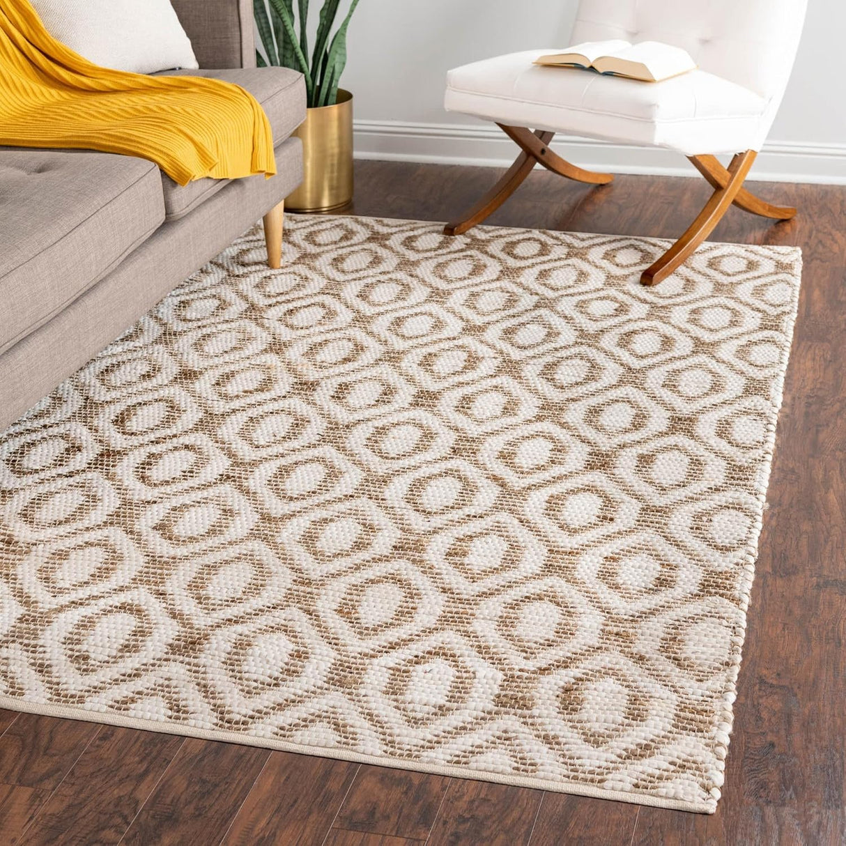 Chindi Cotton Area Rug Farmhouse Style, Indoor Entryway Rug, for Room Doorway