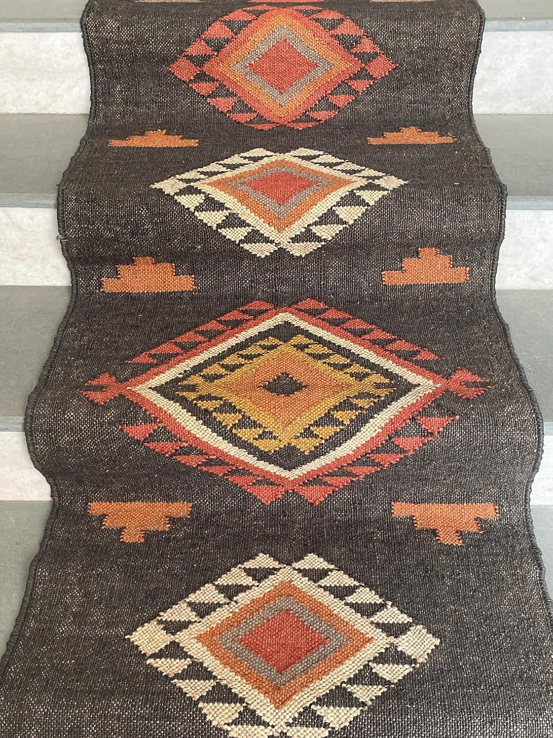 Decorative Stair Runners Rugs, Wool-Jute Stair Runner