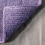 Handmade Purple Area Rug – Vibrant Living Room Rug, Hand Woven