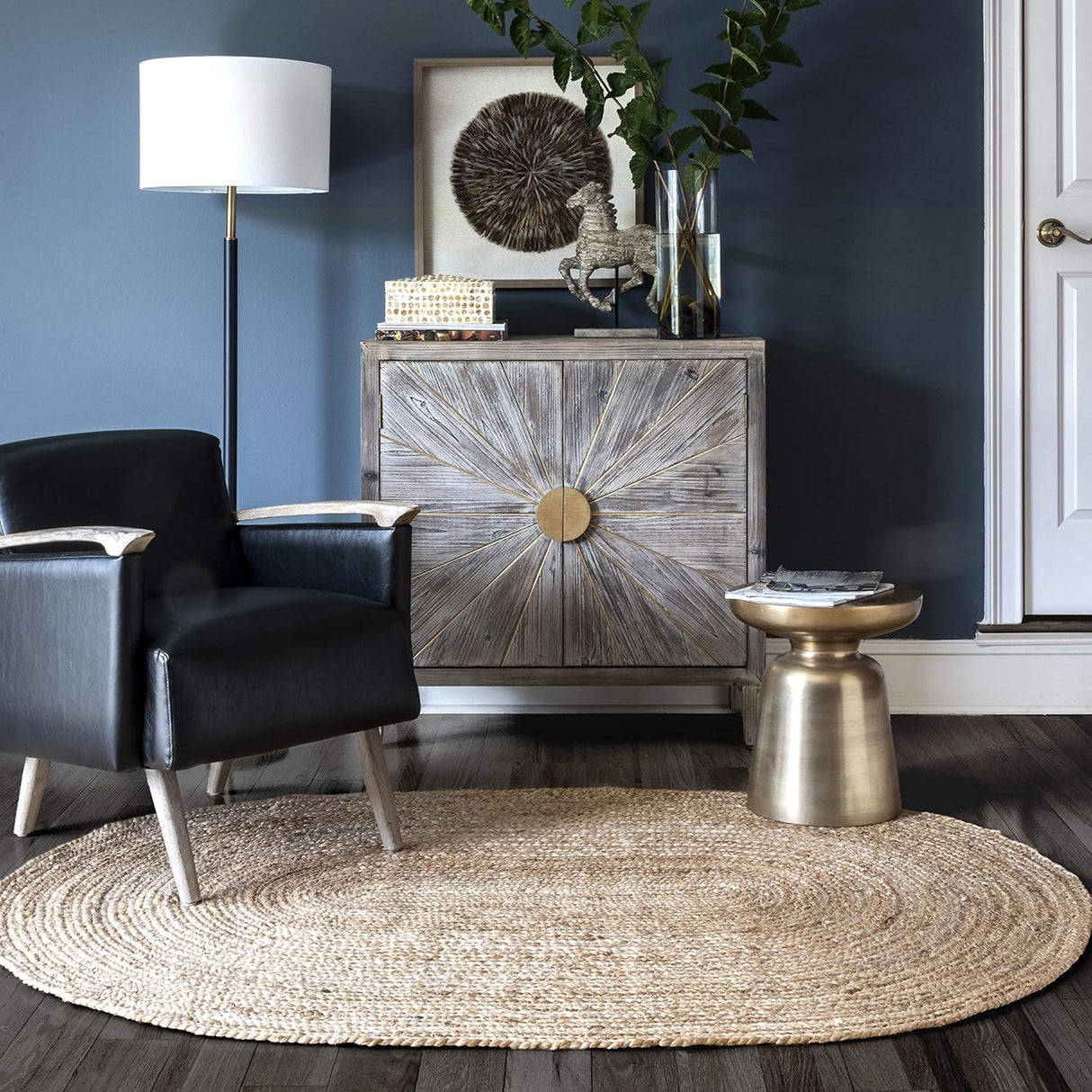 Natural Jute Hand Braided Hand Woven Jute Area Rugs