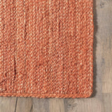 Rigo Hand Woven Rust  Handmade Area Rugs