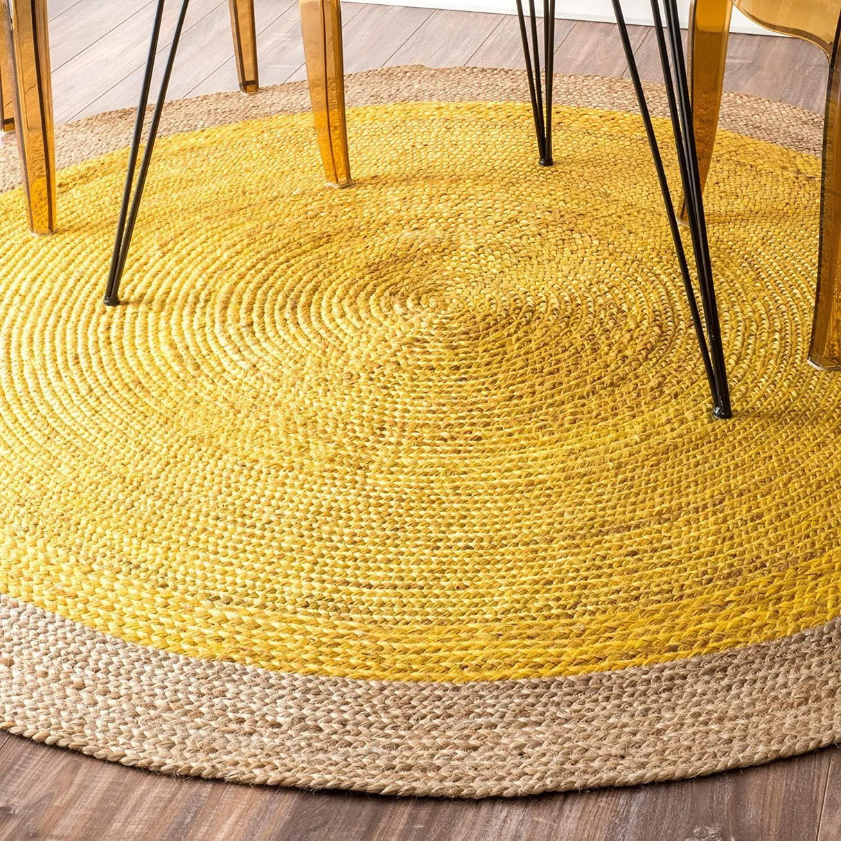 Round Carpet Rug Hand Braided Jute Area Rug