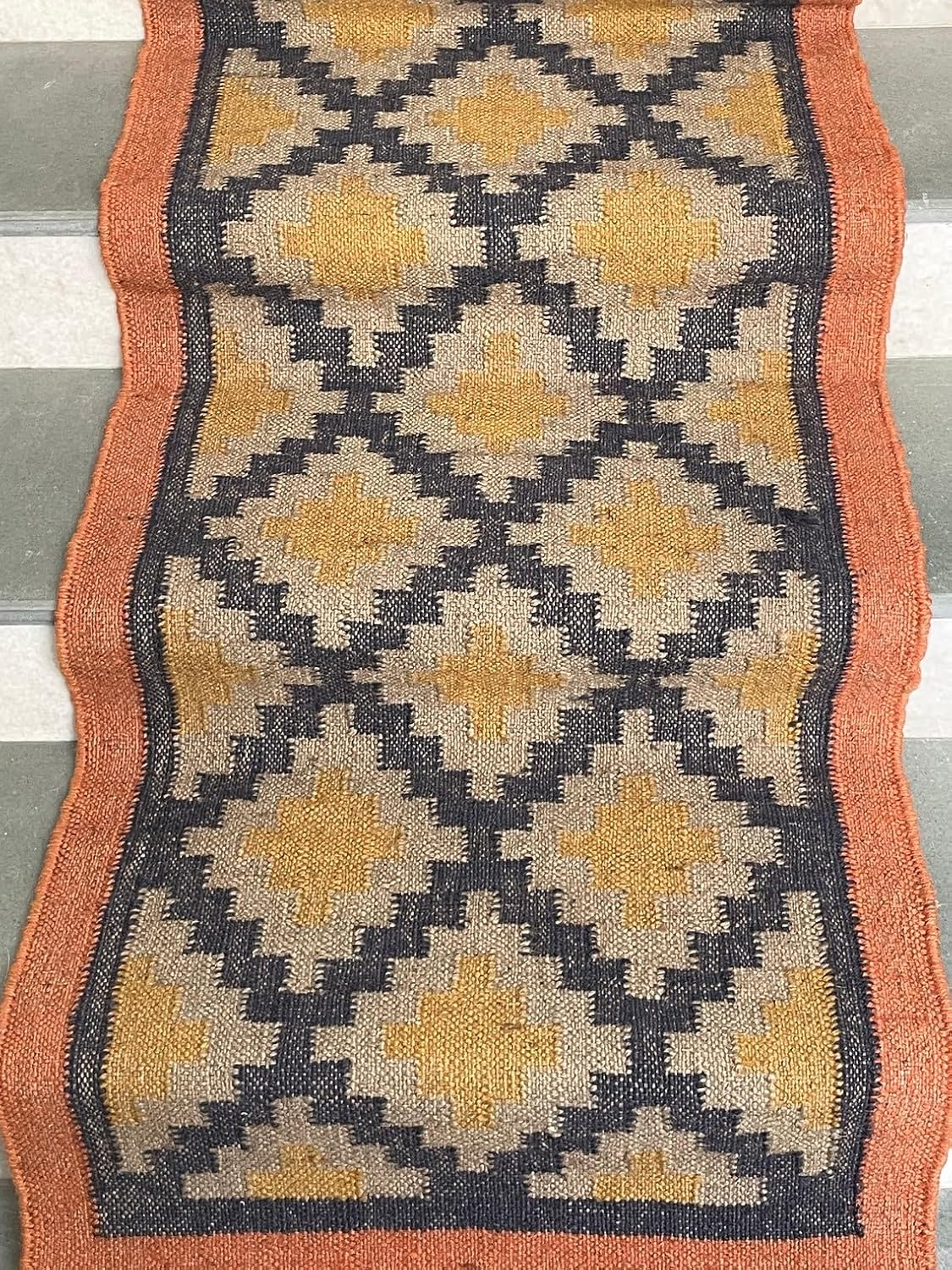 Multi Color Carpet Runners For Stairs, Handmade Kilim Stair Runner Rug