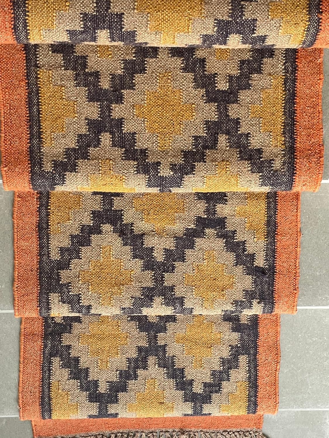 Decorative Stair Runners Rugs, Hand Woven Handmade Kilim Stair Runner Rug