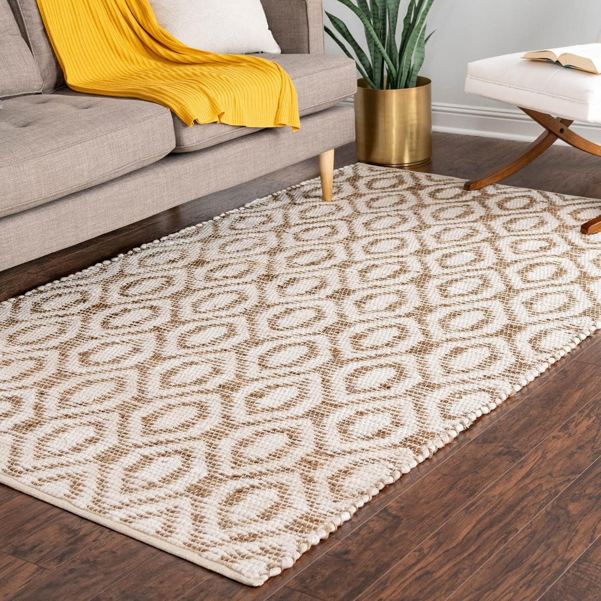 Chindi Cotton Area Rug Farmhouse Style, Indoor Entryway Rug, for Room Doorway