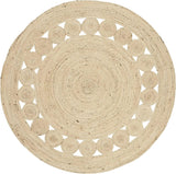 Round Carpet Hand Braided Natural Jute Rug
