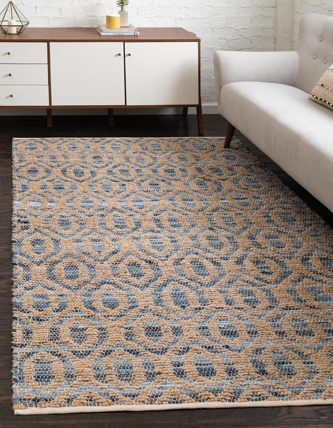Chindi Cotton Area Rug Farmhouse Style, Indoor Entryway Rug, for Room Doorway