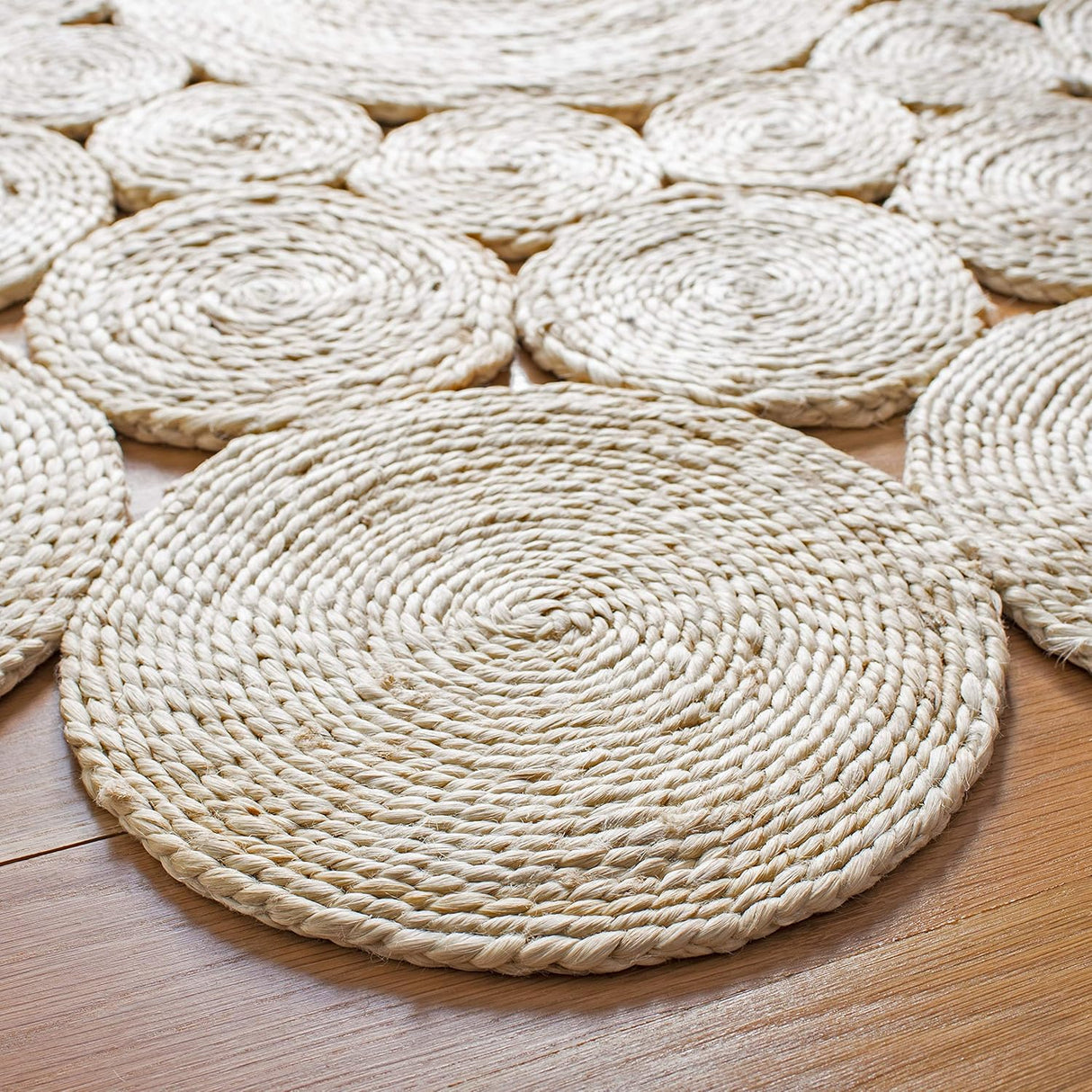 Handmade Boho Farmhouse Jute Carpet For Office