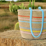 Jute Reusable Shopping Bag, Tote Bag, Shoulder Bag, Sturdy and Long Lasting