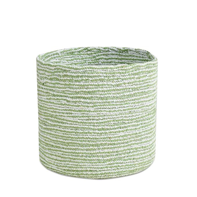 Braided Cotton Baskets | Storage Bins Organizer | Laundry, Toys & Planter Basket