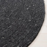 Natural Hand Braided Bohemian Black Jute Area Rugs