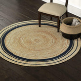 Rikki Braided Border Bohemian Natural fiber rugs