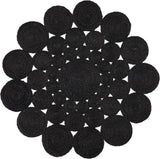 Boho Jute Rug for Office – Handmade Farmhouse Style Carpet