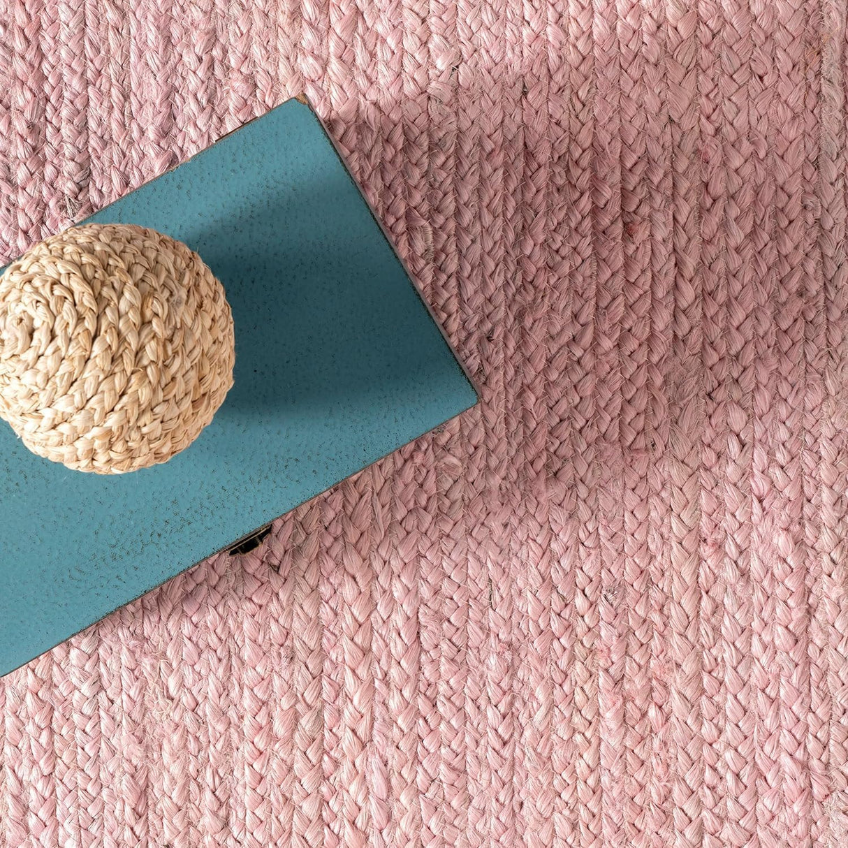 Rigo Hand Woven Pink Colorful Area Rugs