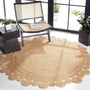 Round Braided Carpet Rug – Gole Design Area Rug for Living Room & Bedroom