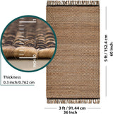 Hemp Jute And Cotton Blend Rugs, Design Home Décor Rug