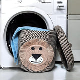 DECOR Cotton Storage Basket, Laundry Bag for Home-Basket