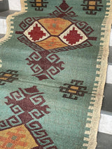 Hand Woven Kilim Stair Runner Rug, Eco-Friendly Stair Runners Rugs
