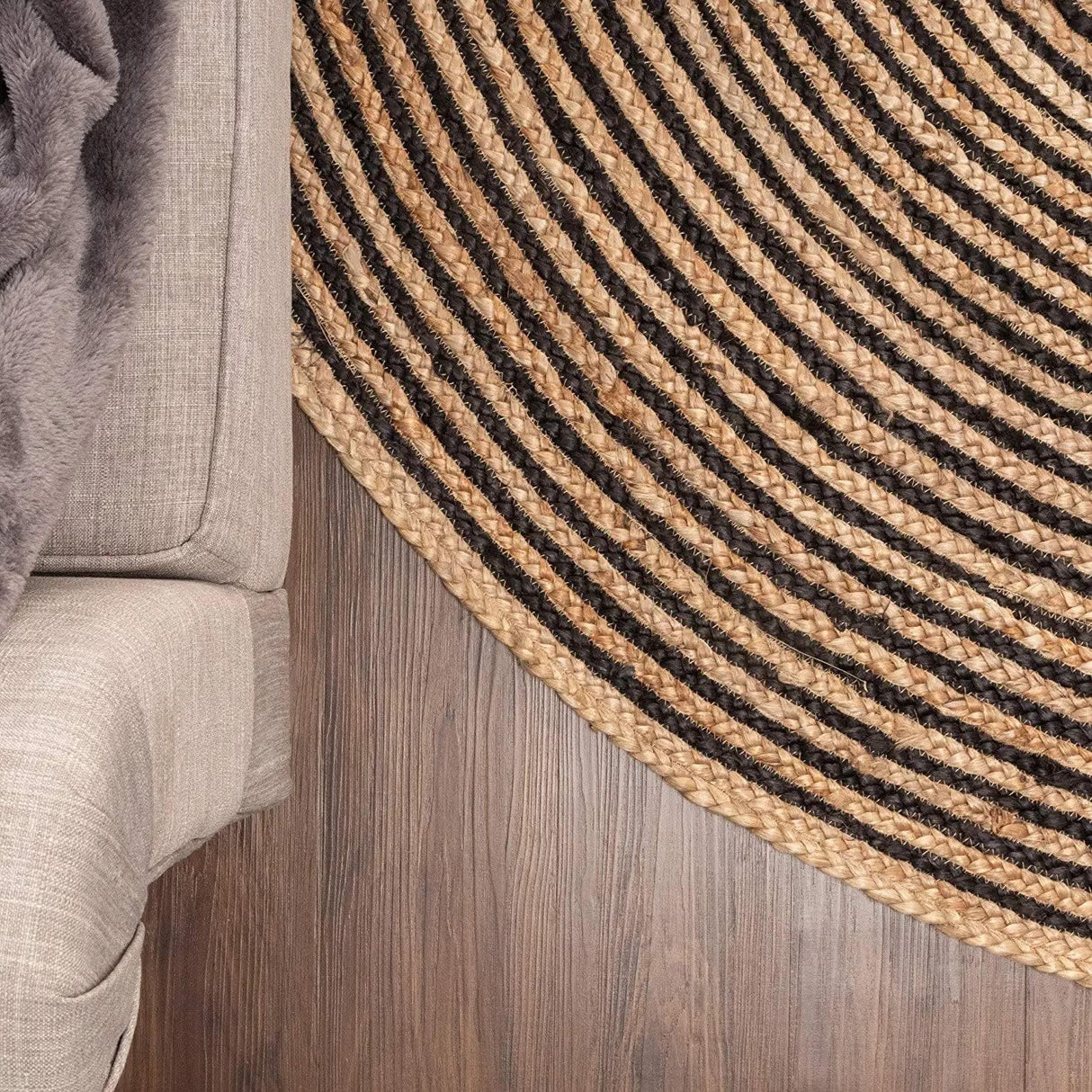 Round Hand Braided Area Rugs For Living Room