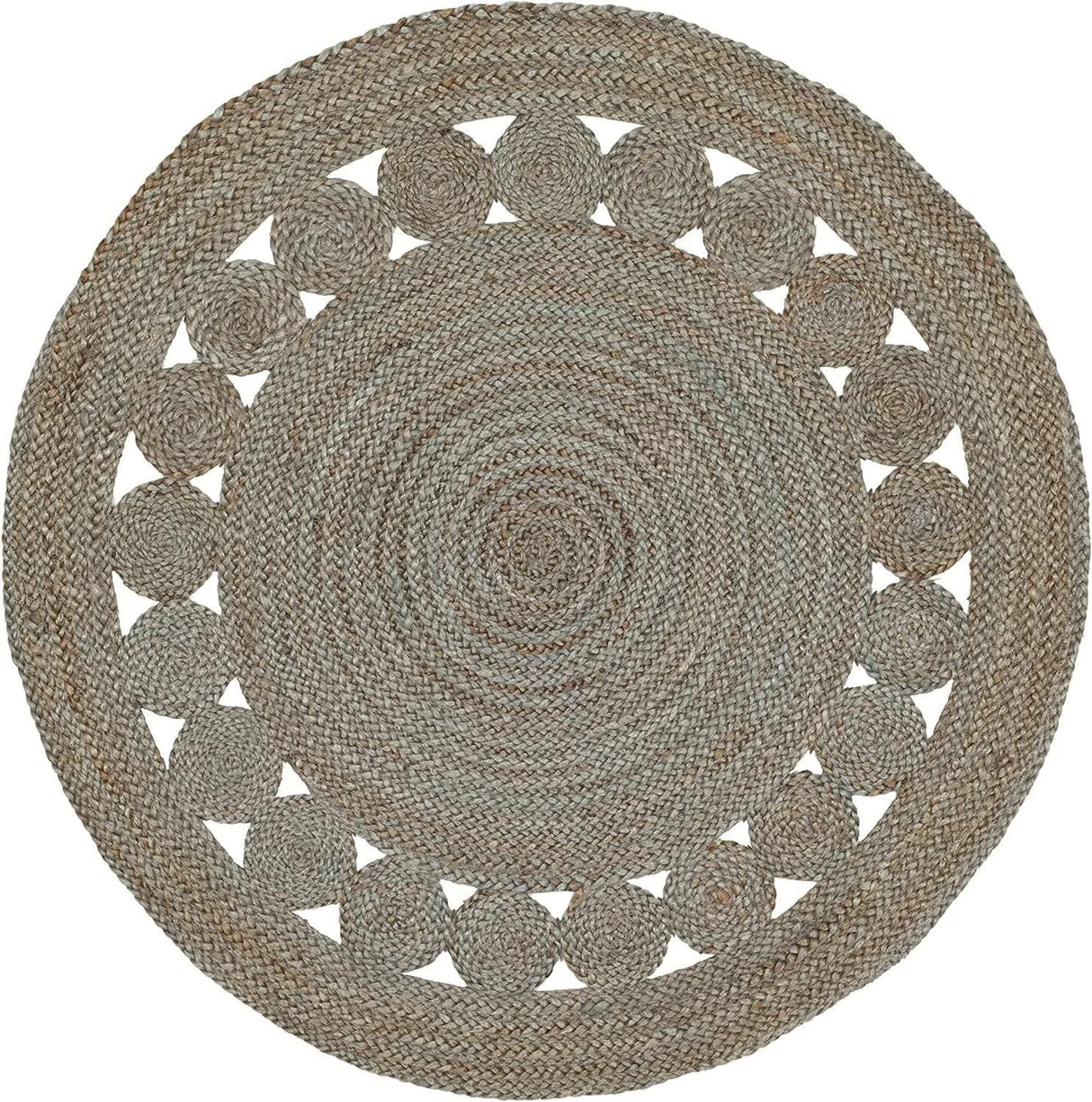 Round Carpet Hand Braided Natural Jute Rug