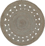 Round Carpet Hand Braided Natural Jute Rug