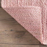 Rigo Hand Woven Pink Colorful Area Rugs