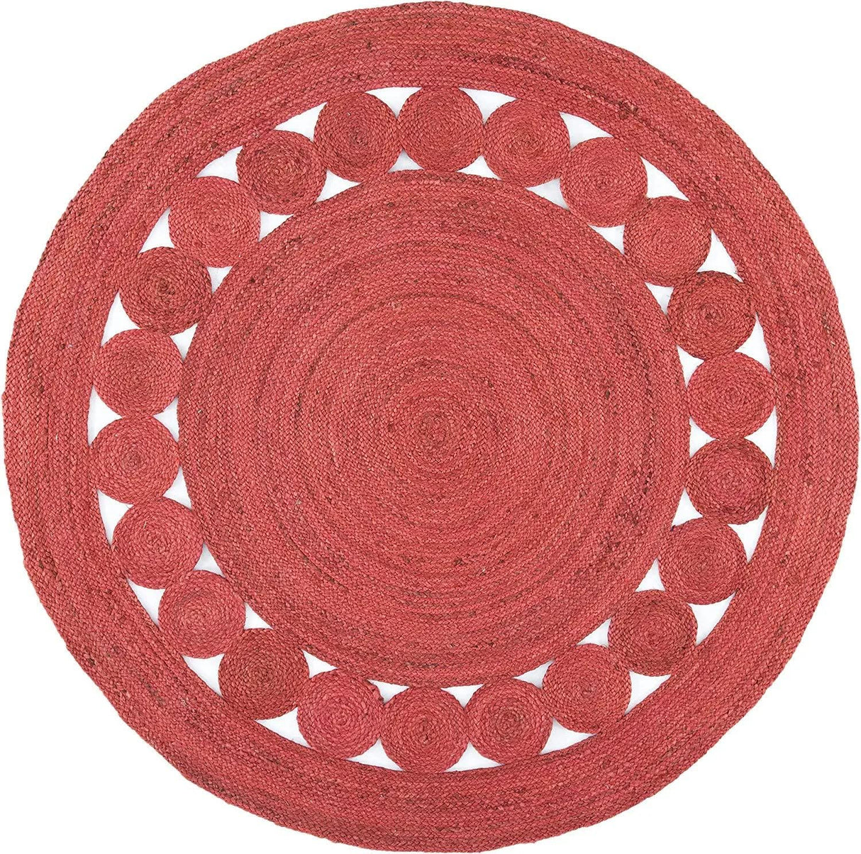 Round Carpet Hand Braided Natural Jute Rug