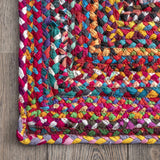 Indian Hand Woven Multi cotton Rug