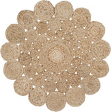 Handmade Boho Farmhouse Jute Carpet For Office