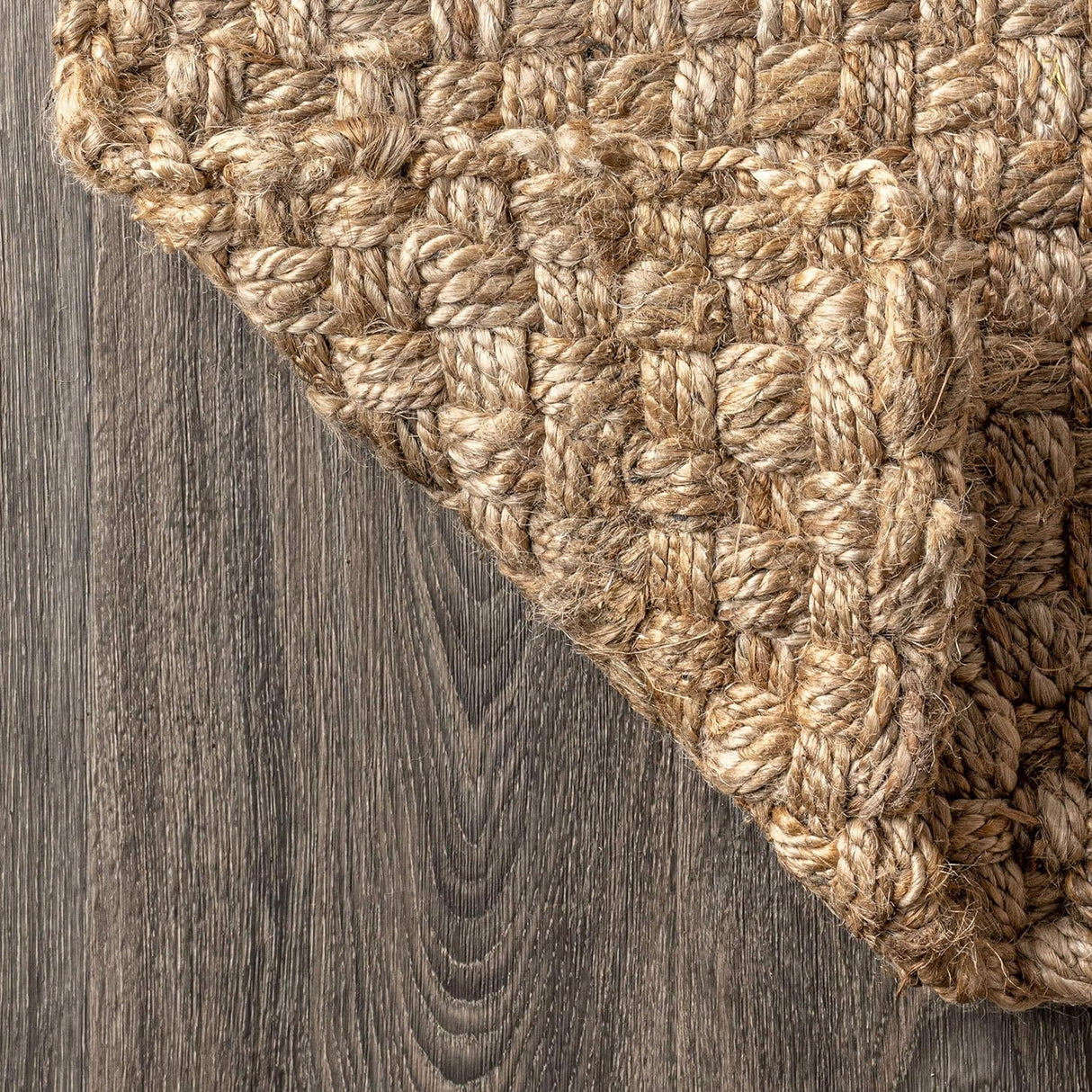 Estera Hand Woven Boucle Chunky Jute Indoor Area Rug - Natural Jute Rug