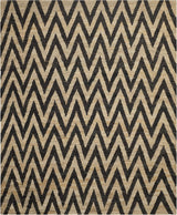 Zigzag Chevron Jute Hemp Area Rugs in Living Room, Bedroom