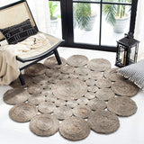 Handmade Boho Farmhouse Jute Carpet For Office