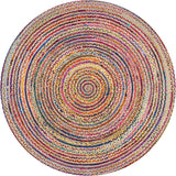 Multi Cotton & Jute Braided Jute Area Rugs