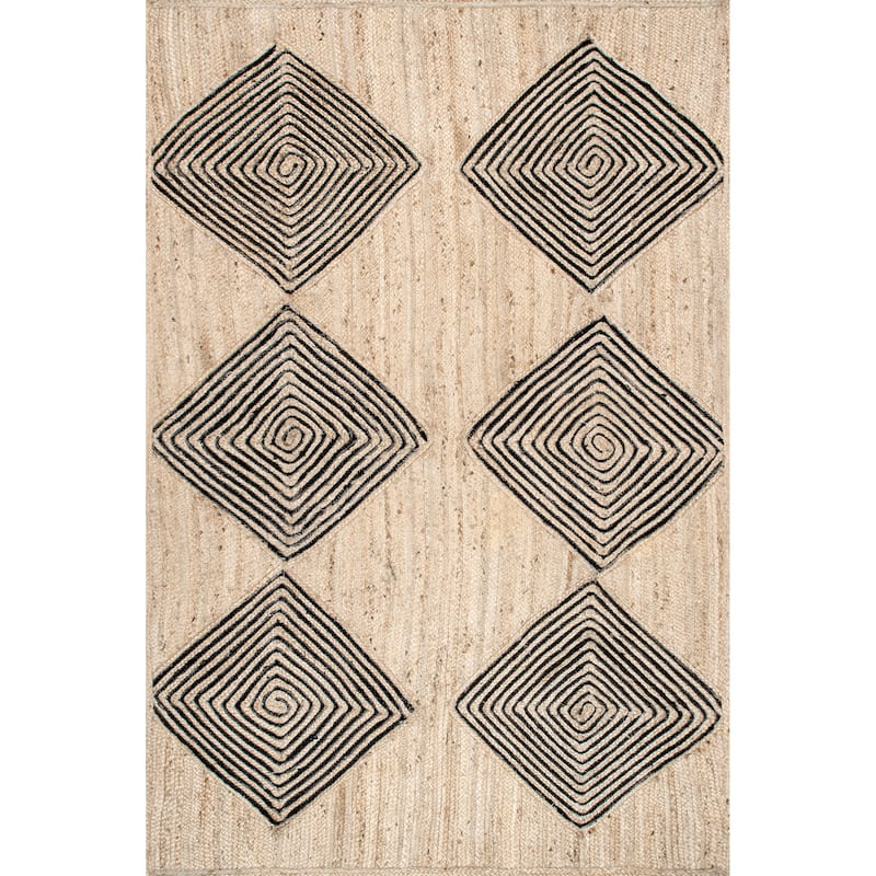 Diamond Jute Area Rug