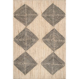 Diamond Jute Area Rug