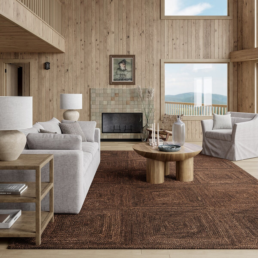 Natural Fiber Rug from India, Eco-Friendly Jute Rug