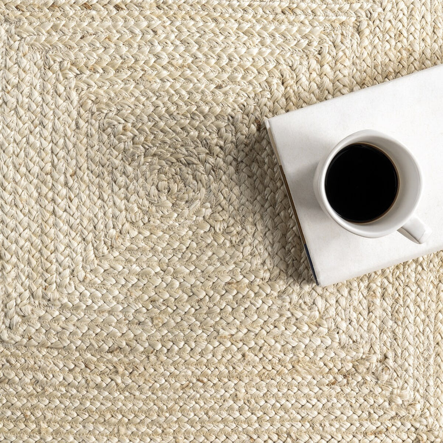 Natural Fiber Rug from India, Eco-Friendly Jute Rug