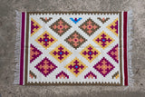 Boho Wool Cotton Kilim Rug Handmade Floor Rug